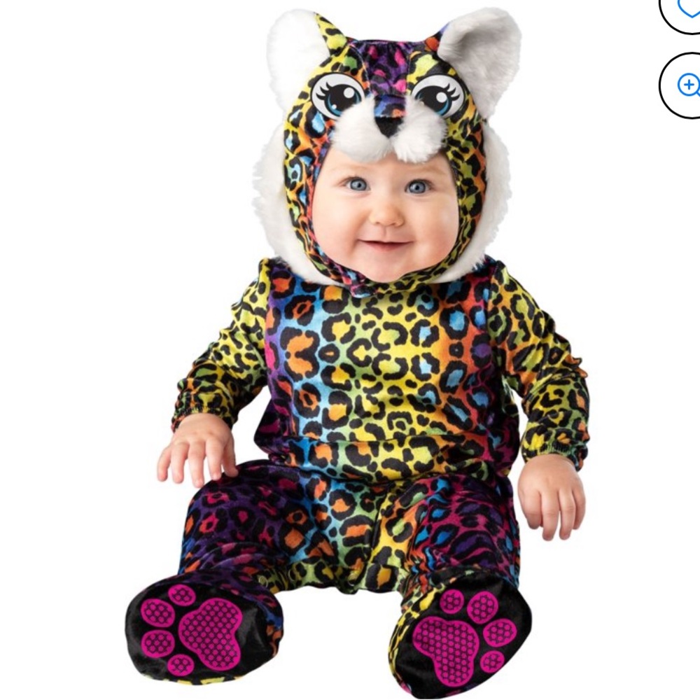 NWT Infant Neon Leopard Costume